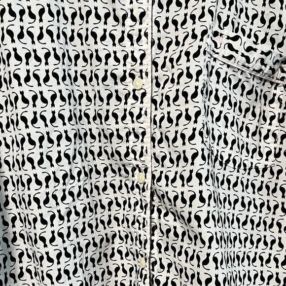 Victoria’s Secret Cat Print Long Sleeve Pajama Top - Large - Picture 5 of 7